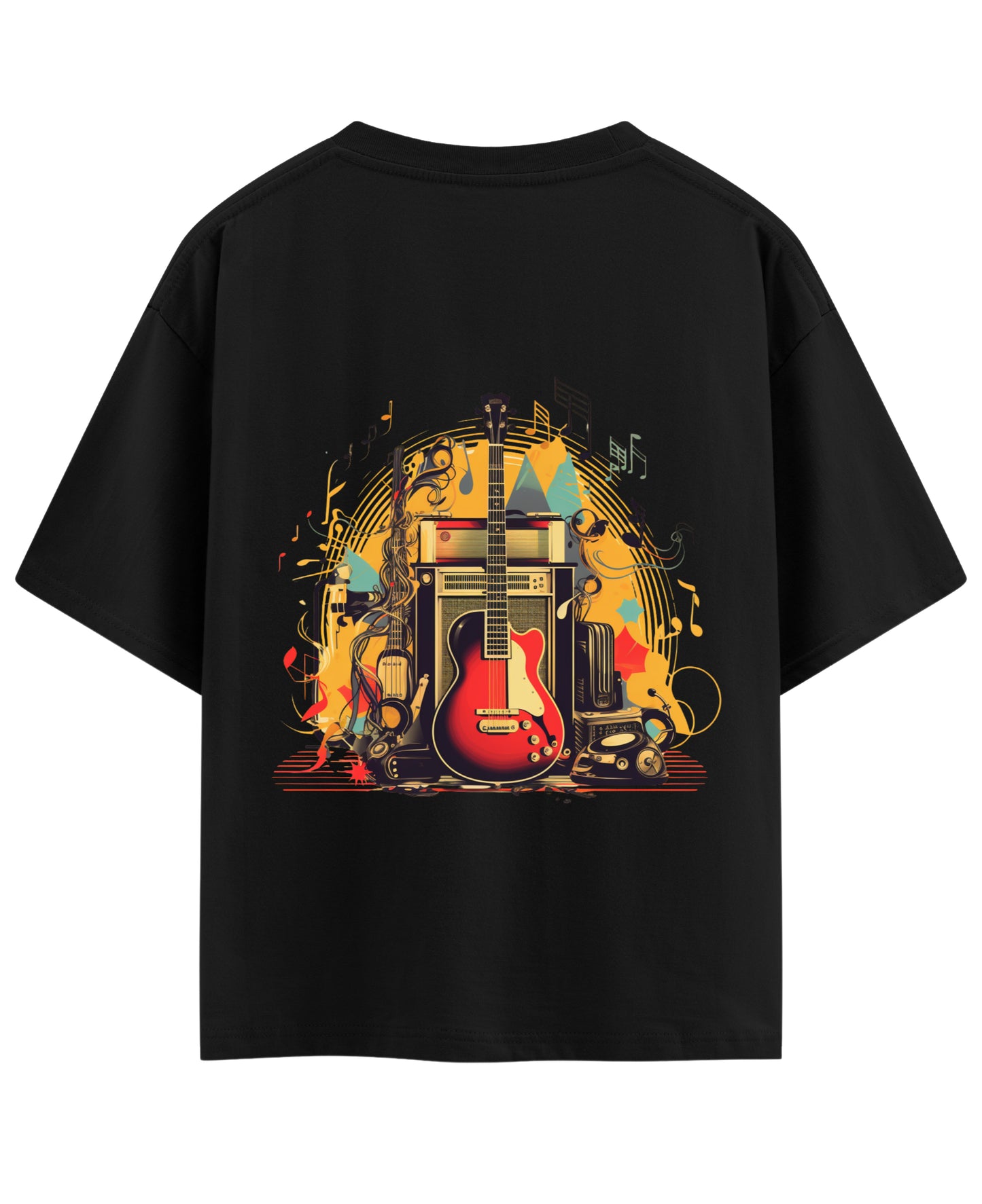 Black Oversized T-shirt Back Design