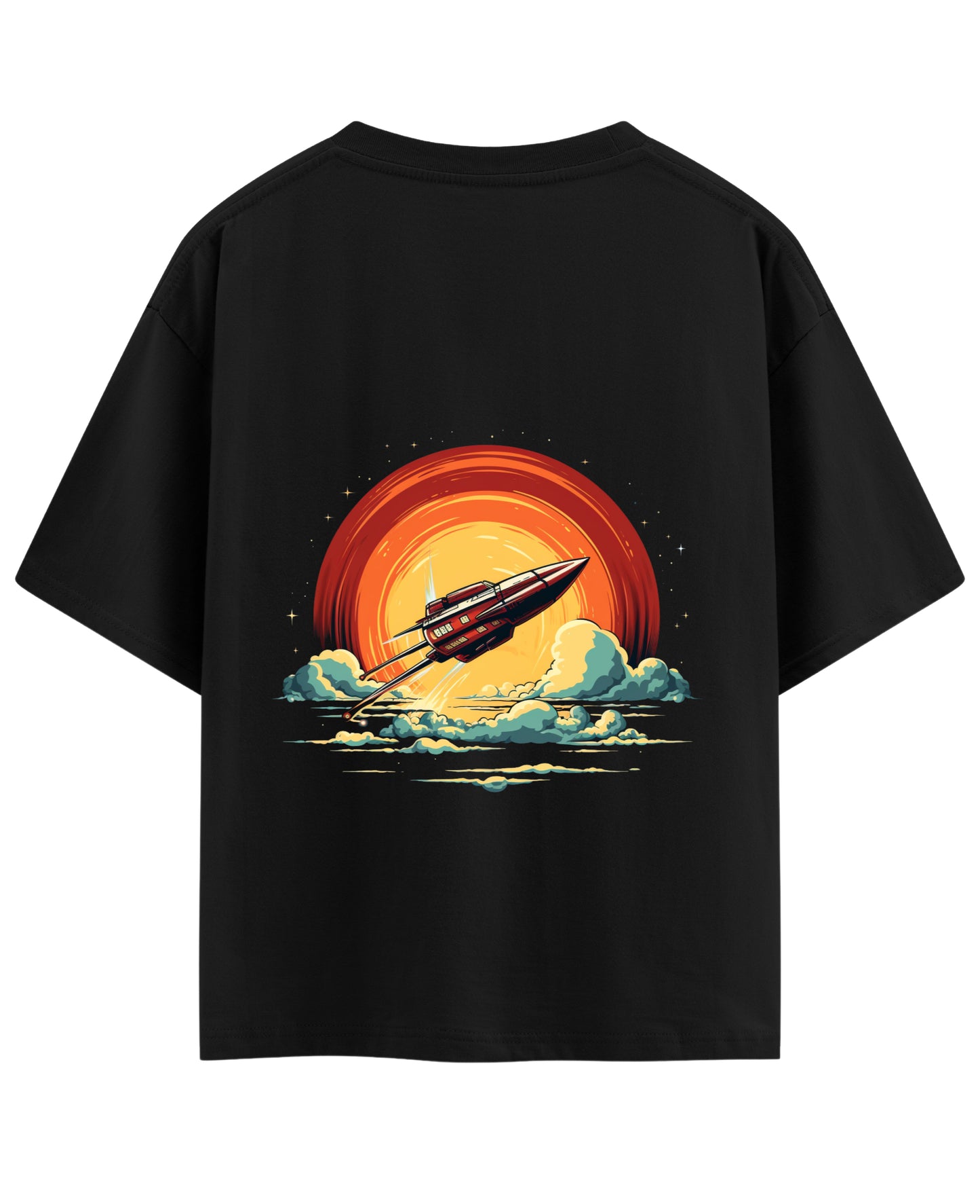 Black Oversized T-shirt Back Design
