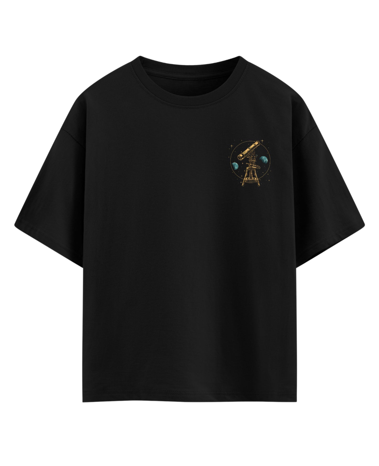 Black Oversized T-shirt Front Design