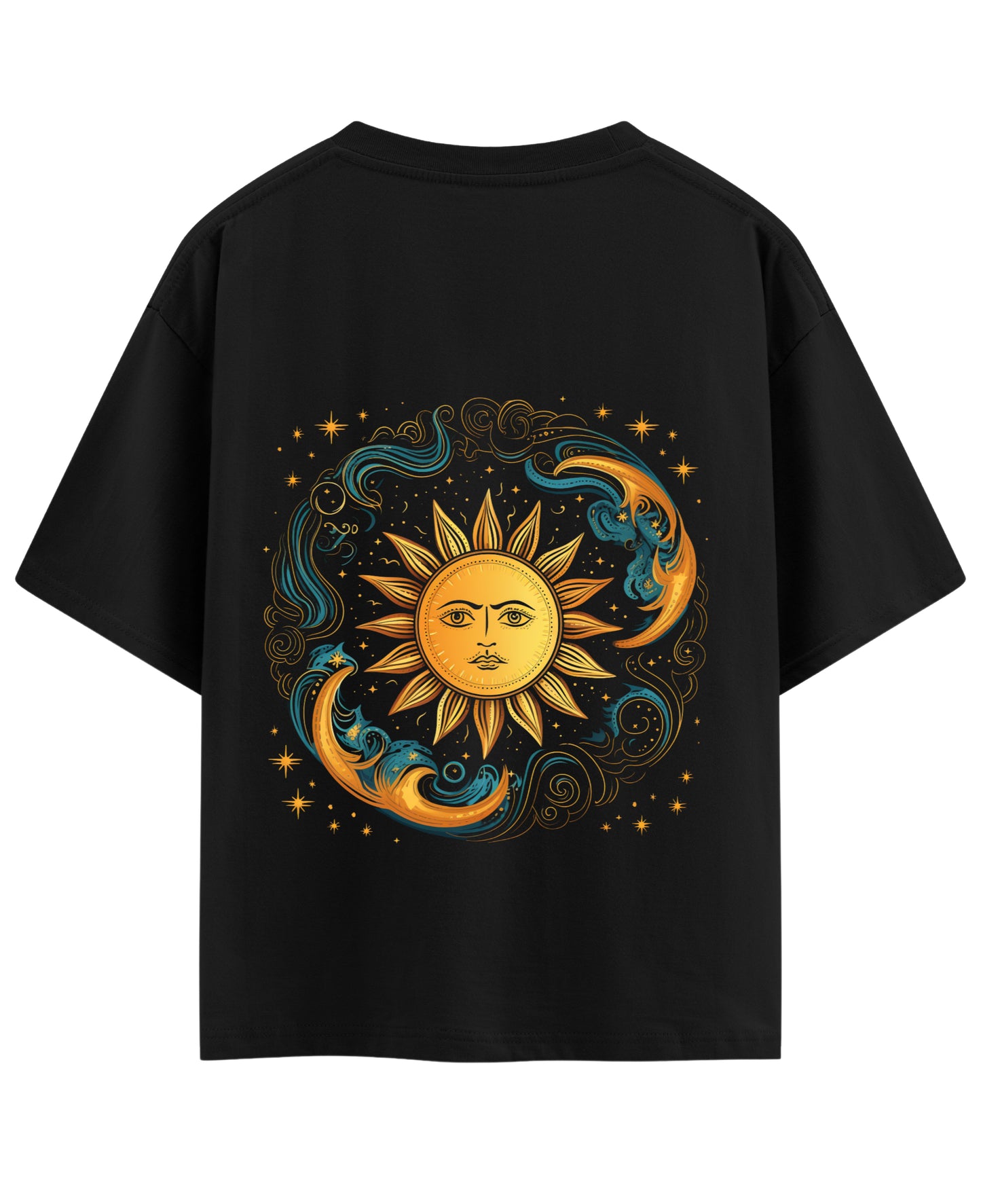 Black Oversized T-shirt Back Design