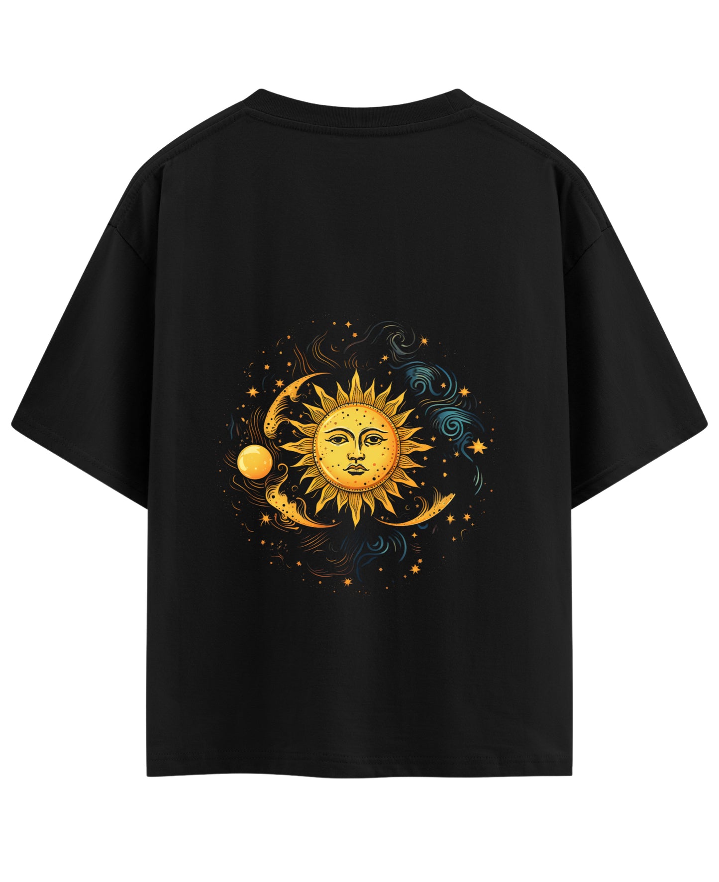 Black Oversized T-shirt Back Design