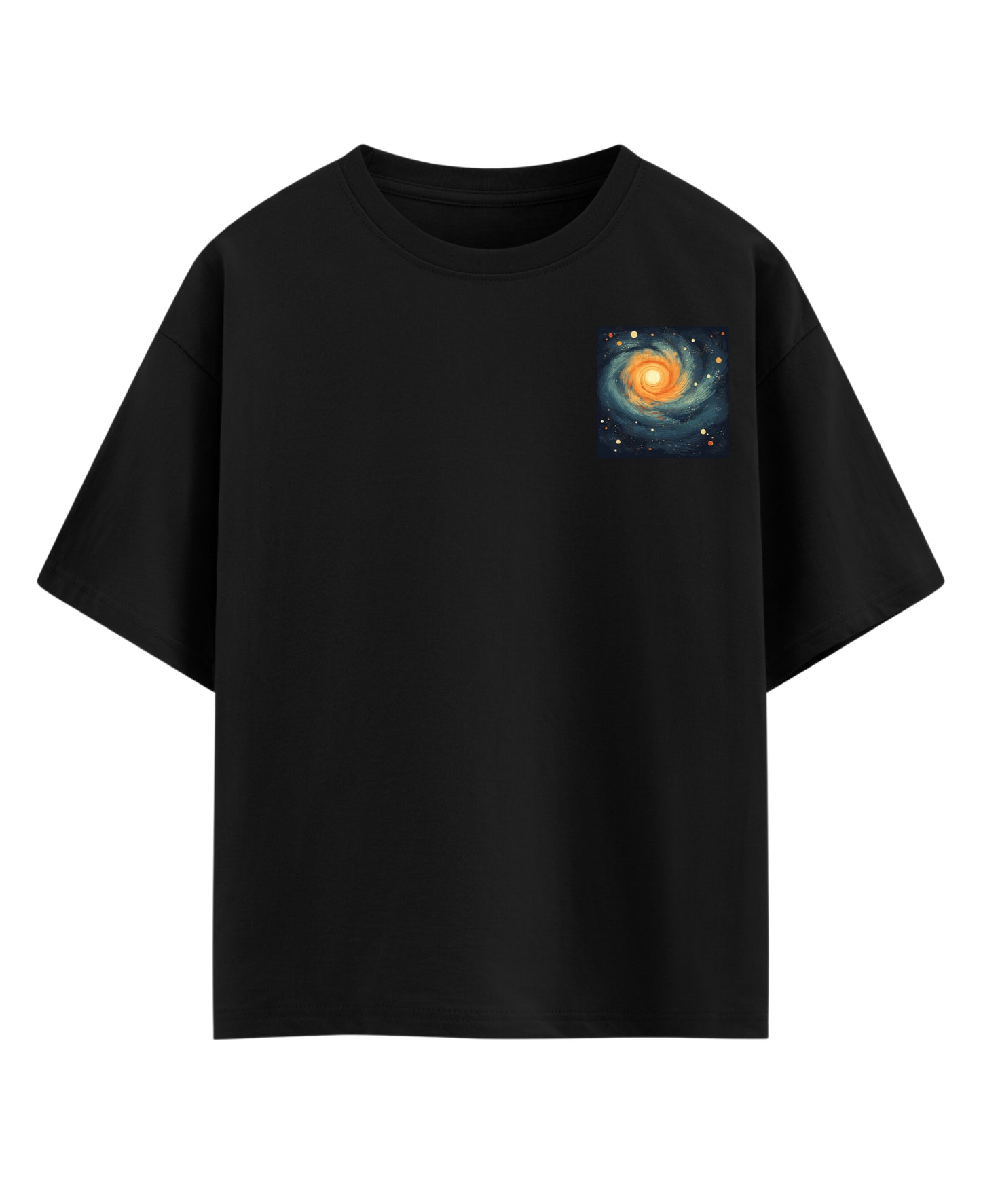 Black Oversized T-shirt Front Design
