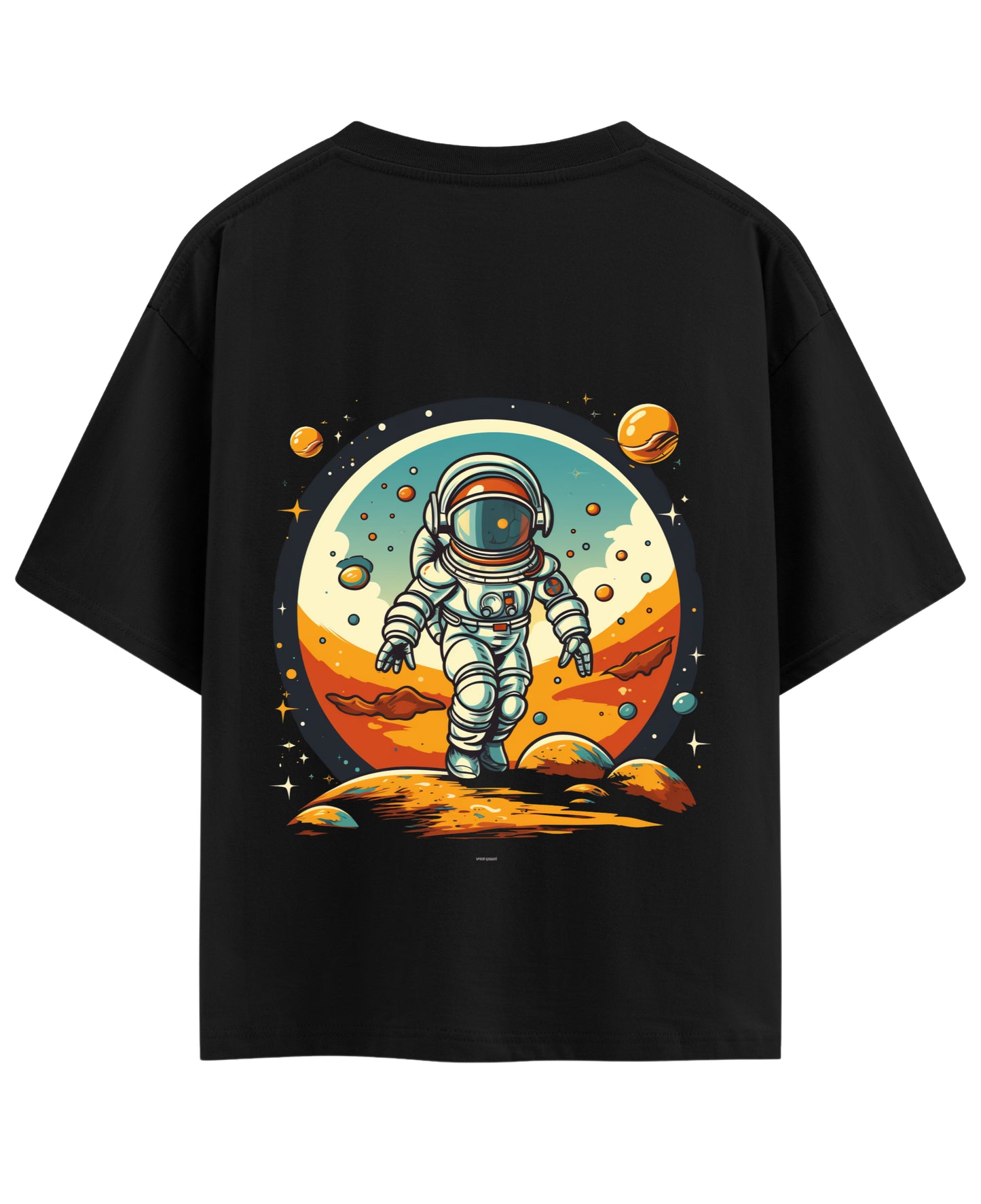 Black Oversized T-shirt Back Design