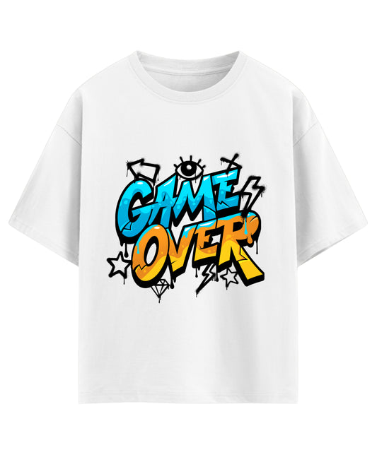 White Oversized T-shirt Front Design