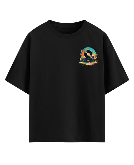 Black Oversized T-shirt Front Design