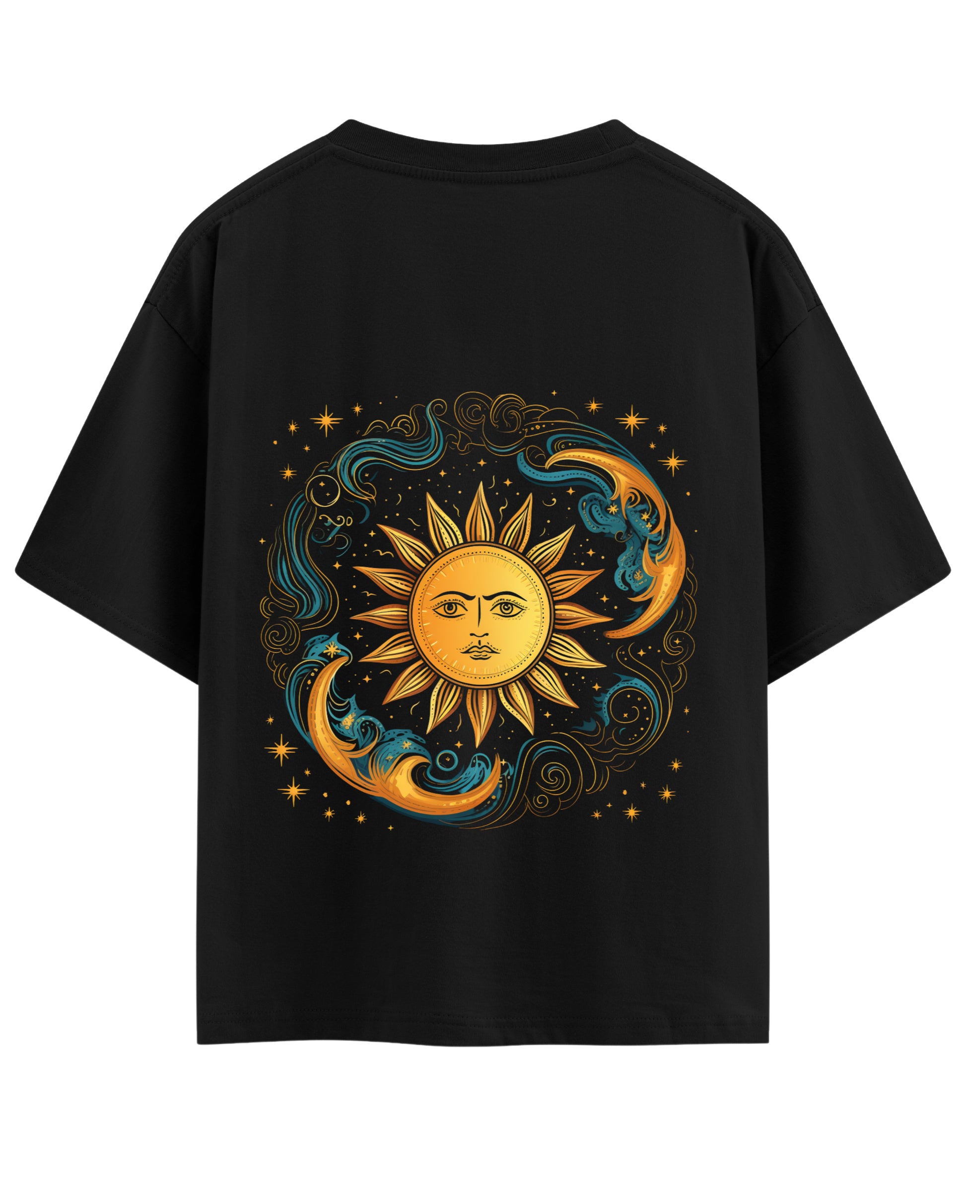 Black Oversized T-shirt Back Design